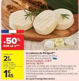 Le cabécou du périgord