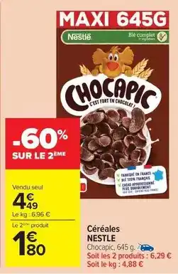 Carrefour Drive Nestlé - céréales offre