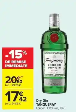 Carrefour Drive Tanqueray - dry gin offre