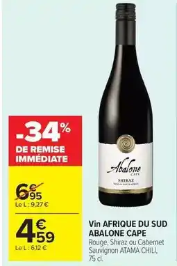 Carrefour Drive Vin affrique du sud offre