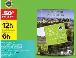 Carrefour Drive I.g.p. vin de pays de la chite de carassonne offre