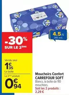 Carrefour Drive Carrefour - mouchoirs confort soft offre