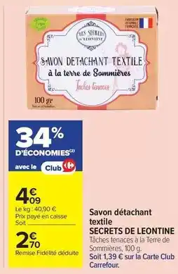 Carrefour Drive Carrefour - savon détachant textile offre