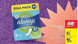 Carrefour Drive Always - preteccion hygiéniques offre