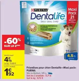 Carrefour Drive Purina - friandises pour chien dentalife maxi pack offre