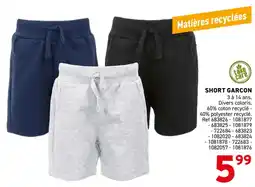 Trafic Short garcon offre