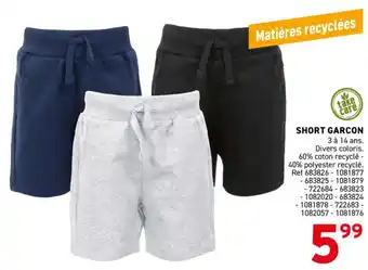 Trafic Short garcon offre