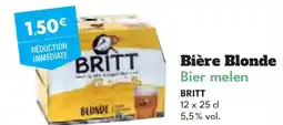 Intermarché Hyper BRITT Bière Blonde offre
