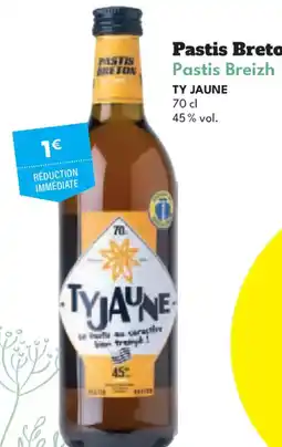 Intermarché Hyper TY JAUNE Pastis Breton Pastis Breizh offre