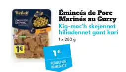 Intermarché Hyper HENAFF Émincés de Porc Marinés au Curry offre
