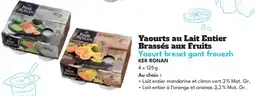 Intermarché Hyper KER RONAN Yaourts au Lait Entier Brassés aux Fruits Yaourt breset gant frouezh offre