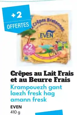 Intermarché Hyper EVEN Crêpes au Lait Frais et au Beurre Frais Krampouezh gant laezh fresk hag amann fresk offre
