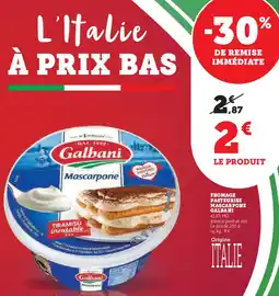 U Express GALBANI Fromage pasteurise mascarpone offre