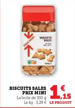 U Express PRIX MINI Biscuits sales offre
