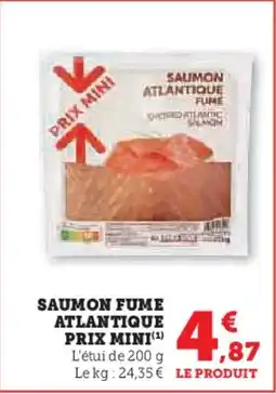U Express PRIX MINI Saumon fume atlantique offre