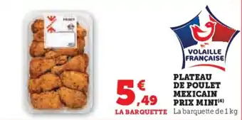 U Express PRIX MINI Plateau de poulet mexicain offre