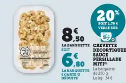 U Express Crevette decortiquee sauce persillade miti offre