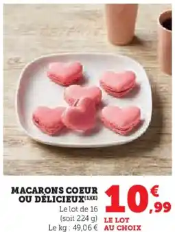 U Express Macarons coeur ou délicieux offre