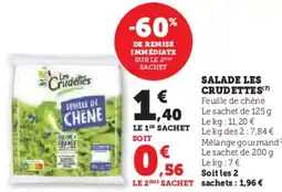 U Express LES CRUDETTES Salade offre