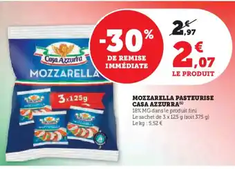 U Express CASA AZZURRA Mozzarella pasteurise offre