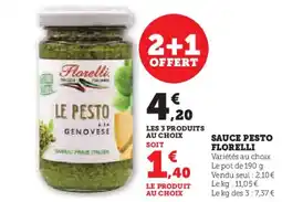 U Express FLORELLI Sauce pesto offre
