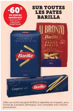 U Express BARILLA Sur toutes les pates offre