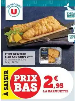 U Express Filet de Merlu Fish and Chips offre