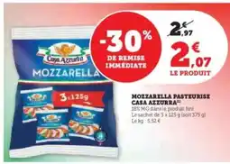 U Express Mozzarella Pasteurisée Casa Azzurra offre