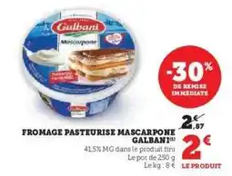 U Express Fromage Pasteurisé Mascarpone Galbani offre