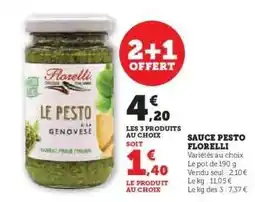 U Express SAUCE PESTO FLORELLI offre