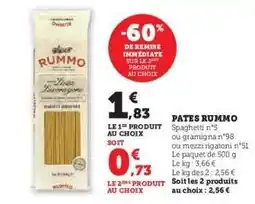 U Express Pâtes Rummo offre