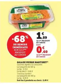 U Express SALADE PIERRE MARTINET offre