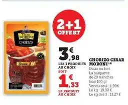 U Express Chorizo César Moroni offre