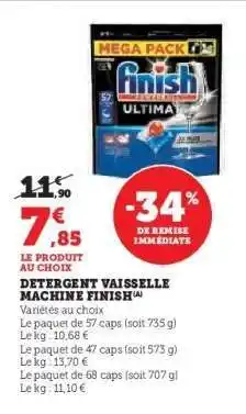 U Express Detergent Vaisselle Machine Finish offre