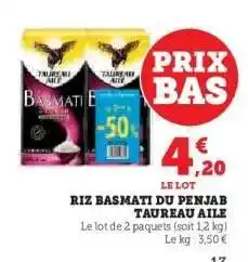 U Express Riz Basmati Du Penjab Taureau Ailé offre