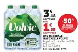 U Express Eau Minérale Naturelle Volvic offre