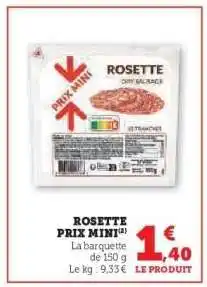 Hyper U Rosette offre