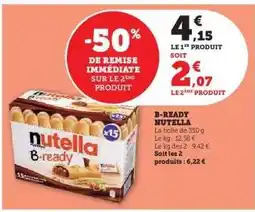 Hyper U B-READY NUTELLA offre