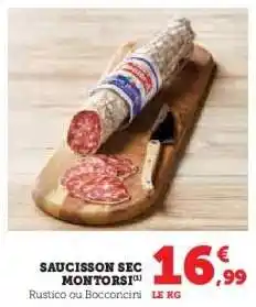 Hyper U SAUCISSON SEC MONTORSI offre