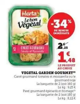 Hyper U VEGETAL GARDEN GOURMET offre
