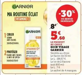 Hyper U Soin Visage Garnier offre