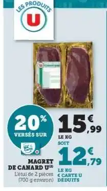 Hyper U Magret de Canard U offre