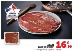 Hyper U ABATS FOIE DE VEAU offre