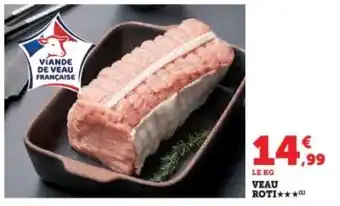 Hyper U Veau : rôti offre