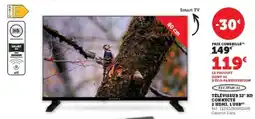 Hyper U TÉLÉVISEUR 32 HD CONNECTÉ offre
