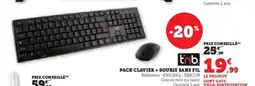 Hyper U PACK CLAVIER + SOURIS SANS FIL offre