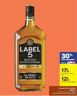 Carrefour Scotch - blended scotch whisky offre