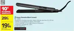 Carrefour Demeliss - lisseur demi-liss black ceramic offre