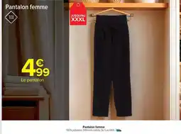 Carrefour Drive Tex - pantalon femme offre