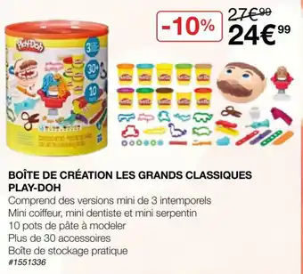 Boßte de création les grands classiques play-doh